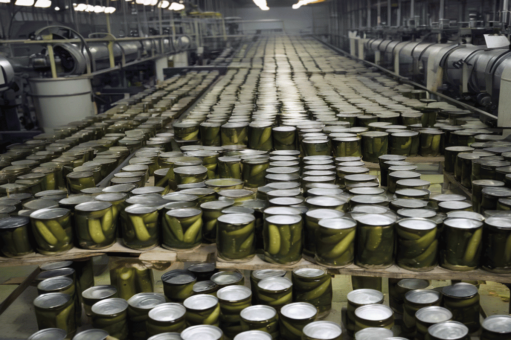 Understanding the Production Process of Canned Pickles in a Factory