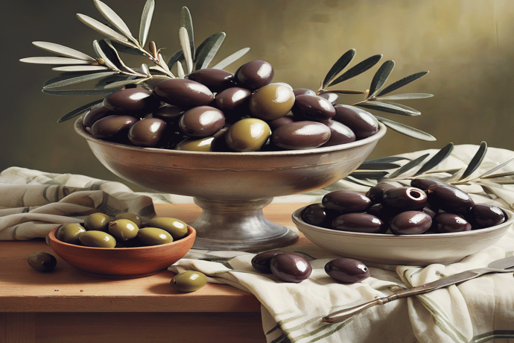Green or black, small or giant; olives can be enjoyed plain or in appetizing recipes